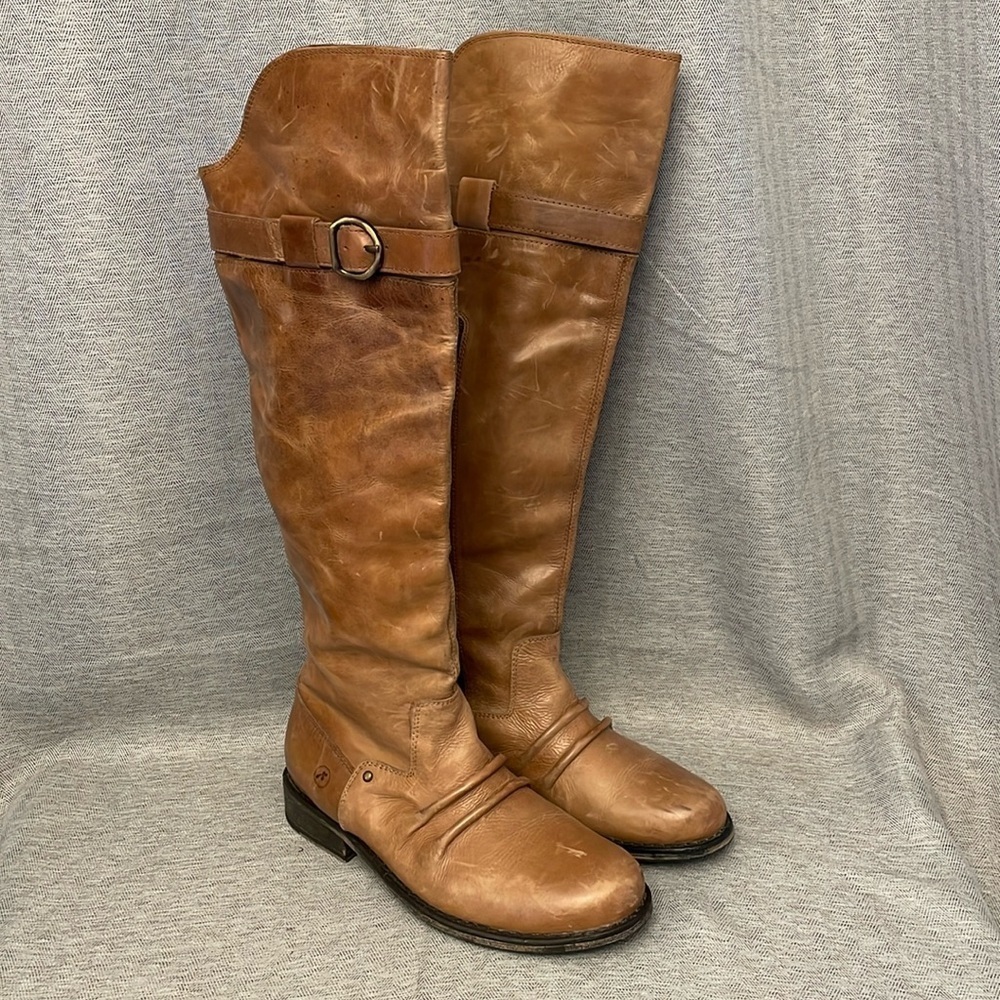 Bronx Leather Knee High Riding Boots EU 38